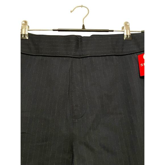 SPANX Ponte Wide‎ Leg Performance Pant Women Size 1X Petite Navy Pinstripe NWT - Picture 5 of 8